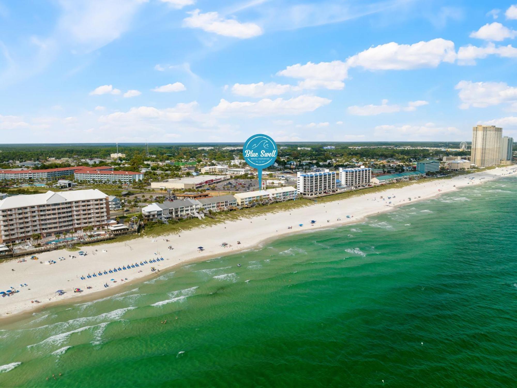 2Bd/25Ba Gulf Front Townhome Near Pier Park! Gulf Views! Beach Access! Panama City Beach Exteriör bild