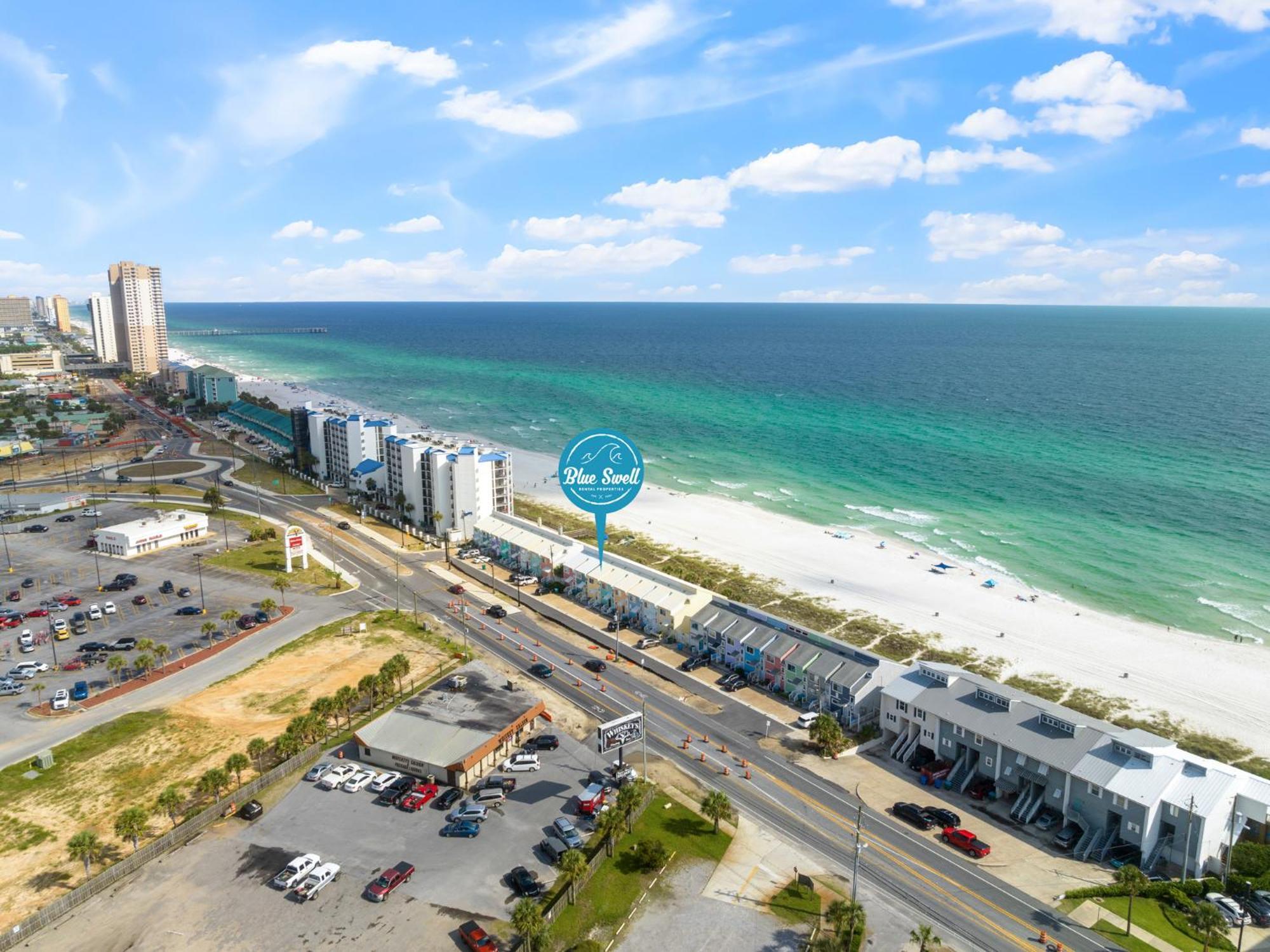 2Bd/25Ba Gulf Front Townhome Near Pier Park! Gulf Views! Beach Access! Panama City Beach Exteriör bild
